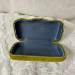 Gucci Green Velvet Glasses Case